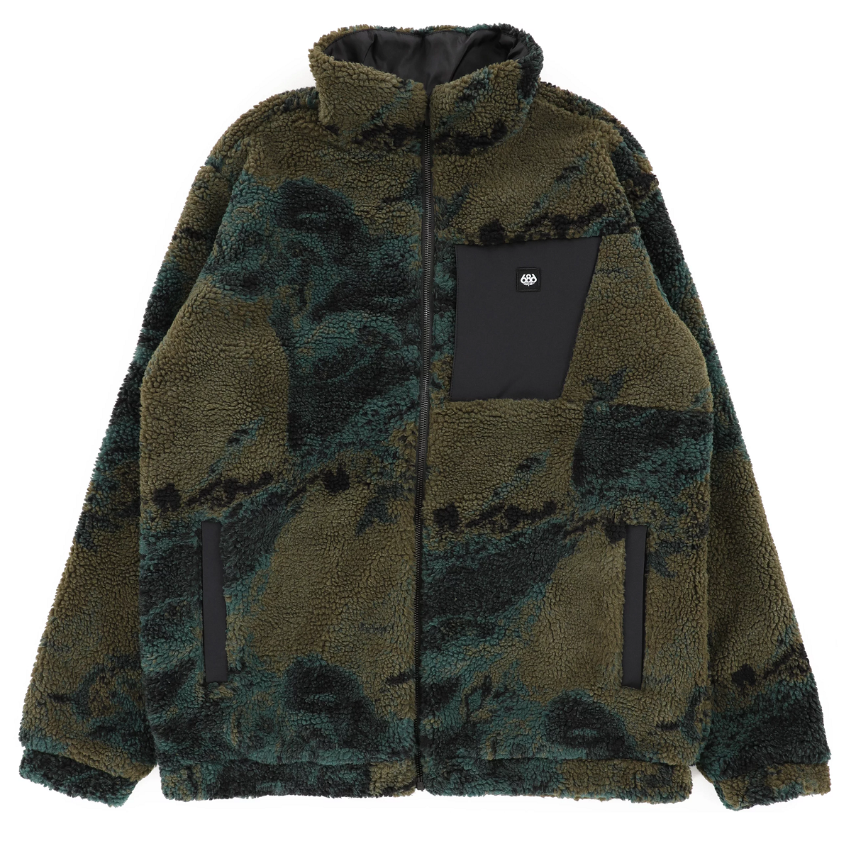 686 Ew Outpost Sherpa Jacket Mens Cypress Green | Boardparadise.com